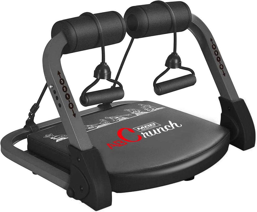 Fitlaya Fitness-abs Exercise Equipment ab Machine for Abs and Total Body Workout, Home Gym Fitness Equipment for all Ages, ab Workout Resistance Machine (BLACK)