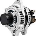Alternator 11385N Compatible with 1.8L L4 Toyota Corolla 2009-2011, Matrix 09-10, Pontiac Vibe 09-10, 08-14 scion xD, 6-Groove Clutch Pulley, 100 Amp 12V11385, 12897, 270600T040, 0986CR6103, AL3370X