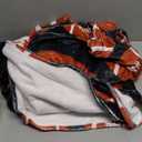 Brown and Black Football Sport Ball Throw Blanket Soft Bed Bedding Warm Cozy Plush Flannel Fleece Blankets Gifts for Boys Teens Men, Sofa Couch Bedroom Home Decor, 80"x60"