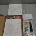 Dinifee 2 Pack Pre Drawn Canvas for Painting Sip and Paint Kit for Couple 8" x 10" Stretched Pre Printed Canvas Couples Date Night Art Party Adults Easter Mother's Day Gift(Fashionable Women)