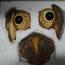 Bits and Pieces - 'Owl Face' Tree Hugger - Yard Decoration - Whimsical Tree Sculpture Outdoor Tree Face - Garden Decoration - Garden Peeker Yard Art
