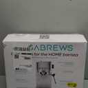 CASABREWS 3700 Essential Espresso Machine 20 Bar, Stainless Steel Cappuccino & Latte Machine with Steam Frother for Home, 43.9oz Water Tank, Coffee Gift for Women & Men, Silver