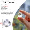 HDCRYSTALGIFTS 48pcs Clear Crystal Ball Prism 20mm Chandeliers Prism Sun Shine Catcher Rainbow Pendants Maker, Hanging Crystals Prisms for Windows Glass Ball Ornaments for Christmas Tree