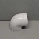 Repa Market 90 Degree 5 Inch Duct Elbow Pipe Connector - Round Flexible, Rigid PVC Pipe, Duct, Tube Ventilation System Adapter - Plastic HVAC Duct Fittings, Dryer Duct Connection, Ducting Joint