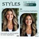 Benehair 6 PCS Clip in Short Hair Extensions 100% Real Human Hair Seamless & Invisible for Women Instant Volume Highlight Length for Daily Use 12" Medium Brown&Dark Blonde
