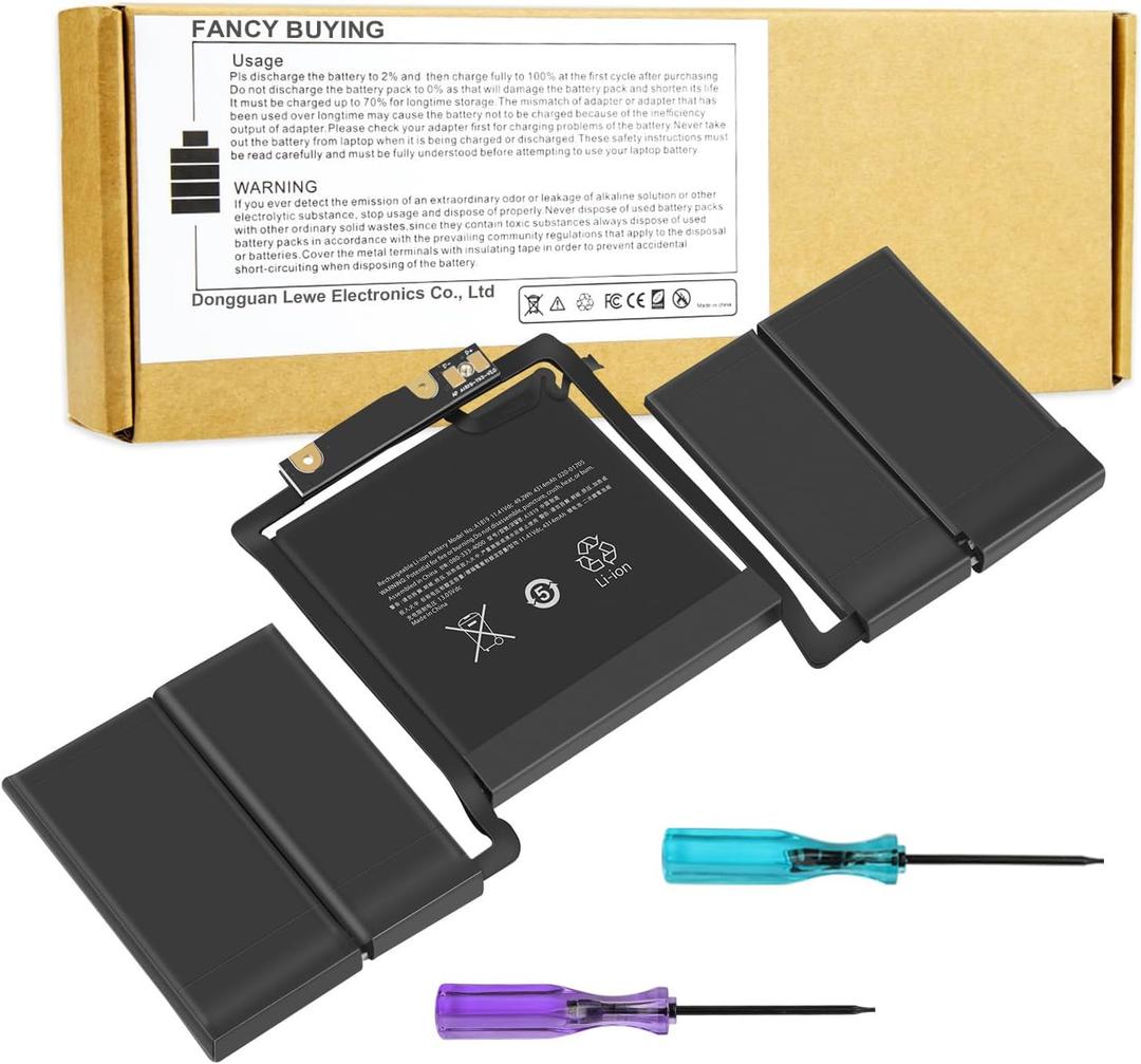Fancy Buying MacBook pro A1819 A1706 Replacement Battery for MacBook Pro 13 inch A1706 Late 2016 Mid 2017, EMC 3071, EMC 3163 Laptop Battery A1706 A1819 NO. MPDK2LL/A, MPXW2LL/A, MPXX2LL/A, MQ002LL/A
