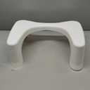 Squatty Potty Simple Curve Bathroom Toilet Stool 7" White