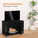 Cat Litter Box Enclosure, with Scratching Mat, 27.6" x 18.2"x 19.6"