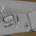 Black Glass Magnetic Dry Erase Board 24"x18" for Wall Office