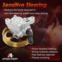 Power Steering Pump,with Pulley,Fit for Honda 2008-2012 Accord,2010-2012 Accord Crosstour,2009-2011 Pilot,V6 3.5L Replaces 21-5494,96-5494, 56110R70A11