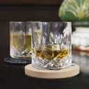 8 Pack Natural Sandstone Water Absorbent Hand Crafted Round Coasters Bulk, MONKEY SUN 4 x 4 Inches Stone Coasters for Drink Bar Kitchen Home, Used for DIY and Carving, Set of 8