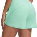 baleaf Women's 4" High Waisted Swim Board Shorts Quick Dry UPF50+ with Zipper Pockets (Teal, M)