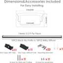 Besseto 10Pack 3.3Ft/1M Black LED Aluminum Channel,LED Strip Light Diffuser Aluminum Channel Profile Housing Extrusion for Under Cabinet Counter and Stairs (Black-10Pack 3.3ft)