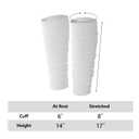 QEES Black Football Scrunch Leg Sleeves for Men Women, Calf Leg Compression Sleeve for Kids/Adults Boys Youth Athletes Running. Elastic Soccer Basketball Leg Sleeves. Football Accessories.