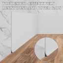 Flexible Baseboard Molding Trim 6" x 100 ft, Self-Adhesive Vinyl Wall Base Cove Base, Peel and Stick Rubber Wall Base Molding Trim - White