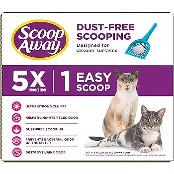 Scoop Away Advanced Multi-Cat Clumping Cat Litter, Meadow Fresh Scent, Pack of  2 x 18.5 Pounds 