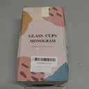 Glass Cups with Lids and Straws: Personalized Initial Glass Cup Be Used As Reusable Iced Coffee Cups with Lids,Cute Matcha Tumbler - The Christmas/Birthday Gifts for Women - M Smoothie Cup