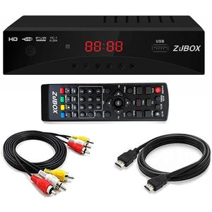 Digital TV Converter Box, ATSC Tv Tuner - ZJBOX for Analog HDTV Live 1080P with Recording&Playback,HDMI Output, Timer Setting TV Tuner Function Digital Channel Free
