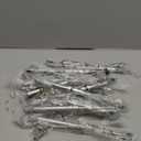 HAKZEON 15 Pack Hydraulic Support Cabinet Hinge, 100N / 22.5LB Gas Strut for Cabinets with 75 Mounting Screws Door Lift Support Gas Spring Kitchen Cupboard Cabinet Hinges, Silve