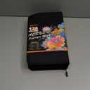 NICETY 128 Acrylic Paint Markers, Dual Tip Brush Paint Pens for Rock Painting, Wood, Glass, Stone, Canvas, Ceramic, Fabric - Fine & Brush Tip Water Based Acrylic Markers Pens