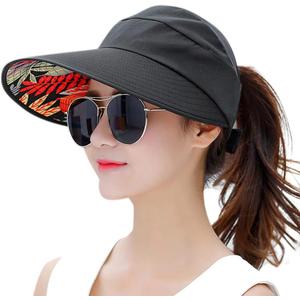 Sun Hats for Women Wide Brim UV Protection Sun Hat Summer Beach Packable Visor