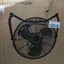 20 Inch Floor Fan,Heavy Duty Metal Industrial Fan - High Velocity Fan with 3 Speeds & Tilt, Powerful Metal Fan for Shop, Garage, Patio & Bedroom, Small