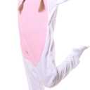 RANRNAR Adult Onesie Pajamas,Halloween Animal Costume,Cosplay Christmas Sleepwear Jumpsuit onesie for women (White, S)