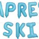 Apres Ski Foil Balloon Banner Blue Ski Themed Party Decorations Snow in Love Apres Ski Bridal Shower Banner Decor for Winter Snow Wedding Engagement Bachelorette Party Decor Supplies