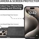 GUERNICA for iPhone 15 Pro Max Wallet Case with RFID Blocking Card Holder for Women Men, Kickstand Shockproof Phone Case for iPhone 15 Pro Max(6.7"),Light Black