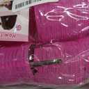 Jumbo Hair Curlers Rollers, 12Pcs 60mm Jumbo Hair Roller Curlers Self Grip Holding Rollers with 12Pcs Hair Clips for Long Straight Thick Hair (Rose Red)