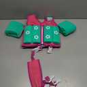 AEOCOO Kids Pool Floaties 1-2 Years Old, Toddler Swim Vest, Comfortable Extended Wear Kids Float Jacket with Crotch Strap, Bright Design and Unpadded Sides for Comfort