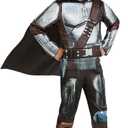 STAR WARS Boys Mandalorian Light up Costume, Kids Halloween Costume, Child - Officially Licensed (Medium)