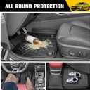 Trunk Mat with Floor Liners for 2021-2026 Kia K5(Only Fit FWD) / 2020-2026 Hyundai Sonata (Only Fit FWD & Gas) All Weather TPE Protector Cargo Liner Floor Mats Car Accessories