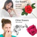 Higfra Artificial Flowers 25pcs Real Looking Fake Roses with Stems for DIY Wedding Bouquets Baby Shower Centerpieces Floral Arrangements Party Tables Home Decorations