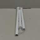 White Tension Curtain Rod for Windows 28 to 48 inch, Adjustable Expandable Pressure Spring Curtain Rod No Drilling, 7/8" Curtain Rod for Bedroom Doorway Closet Door