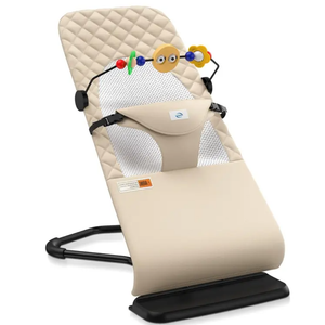 Bouncer Seat for Babies 0-12 Months, Baby Bouncer forBreathable and Comfortable Cushion, Three HeightAdjustments, Baby Rocker Portable Folding andDetachable, Ergonomic Baby Seat