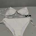Tempt Me Women Triangle Bikini Sets Halter Two Piece Sexy Swimsuit String Tie Side Bathing Suit XL