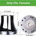 10L0L Golf Cart Steering Wheel Adapter Fits Golf cart EZGO TXT&RXV 5-6 Holes Golf Cart Steering Wheel -Silver