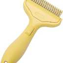 Pet Grooming Brush,Professional Pet Hair Removal Comb For Dog Cats With Stainless Steel Detangling Teeth Ergonomic Handle Grooming Supply