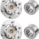 2 x Front Wheel Hub Bearing Assembly Compatible with 1995-2004 Tacoma, 2.4L 2.7L 3.4L (4WD ONLY), Replace 43521-35010 43502-35160