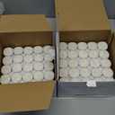 500 Pack Tealight Candles in Metal Cups - Clean, White Unscented Tealight Candles with 3 Hour Long Burning Time for Romantic Dinner, Weddings, Spa & Hotels