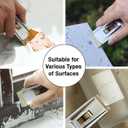 Bates- Metal Razor Blade Scraper Tool, 10 Pack, 100 Extra Blades, Stainless Steel Heavy-Duty Cleaning Razor Scraper Tool (Silver)