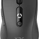 XBG B15 Tri-Mode Wireless Mouse, Bluetooth 5.0/4.0 & 2.4G, 5 Adjustable DPI, Type-C Rechargeable with 3-Level Battery Indicator, Ergonomic Silent Design for Office/Laptop/Travel