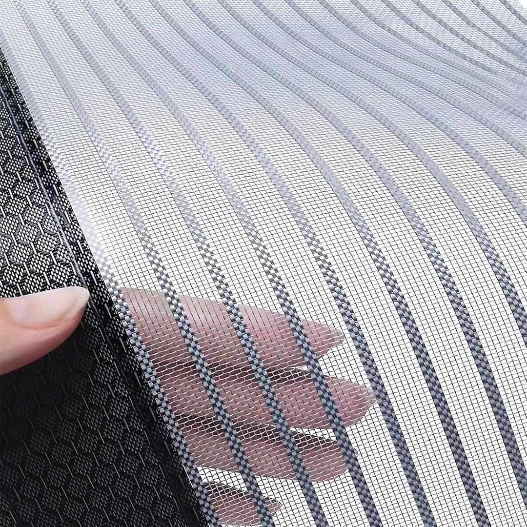 Heavy Duty Door Screen Magnetic Closure, LOVIGA Thickened Fiberglass Screen Door Mesh, Self Sealing, Tear Resistant, Easy Assemble, Fine Mesh Keep Bugs Out Fit Door Size 36 Inch X 82 Inch Black