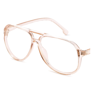 livho Vintage Aviator Blue Light Blocking Glasses, Fashion Oversized Frames for Eye Strain Relief, Unisex Design