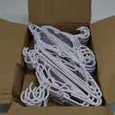 Kids Hangers - 100 Pack, 11.5 Inch White Baby & Toddler Hangers for Closet - Ideal for Baby Standard Use