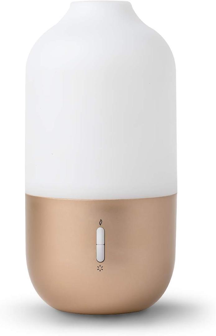 Diffuser for Essential Oils - Ultrasonic Aroma Diffuser with 2 in 1 100ml and 500ml Dual Capacity, Matte Gold