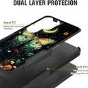 for Galaxy S26 Ultra Case,Dual Layer Heavy Duty Hybrid Shockproof Hard PC Soft Silicone TPU Bumper Protective Case for Samsung Galaxy S26 Ultra 6.9 inch 2026,Butterfly Moon