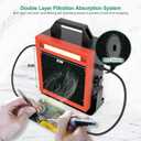 Solder Fume Extractor with LED Light & 2 Helping Hands, Solder Fan with Adjustable Angle Bracket, Smoke Absorber Suitable for Soldering, Diy and More