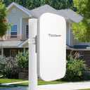 TODAAIR Outdoor WiFi ExtenderWiFi Booster | AI Watchdog | Repeater&AP ModeIP65 Weatherproof | Up to 1200Mbps Dual Band WiFi Repeater | Covers Up to Least 3440 Sq. ft and 30 Devices